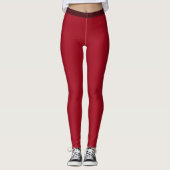 Stijlvolle Bourgogne wijn Leggings (Voorkant)