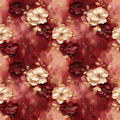 Stijlvolle Bourgondische gouden bruiloft servetten