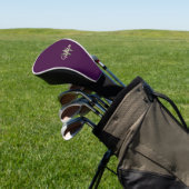 Stijlvolle Bourgondische monografie Golfheadcover (Insitu)