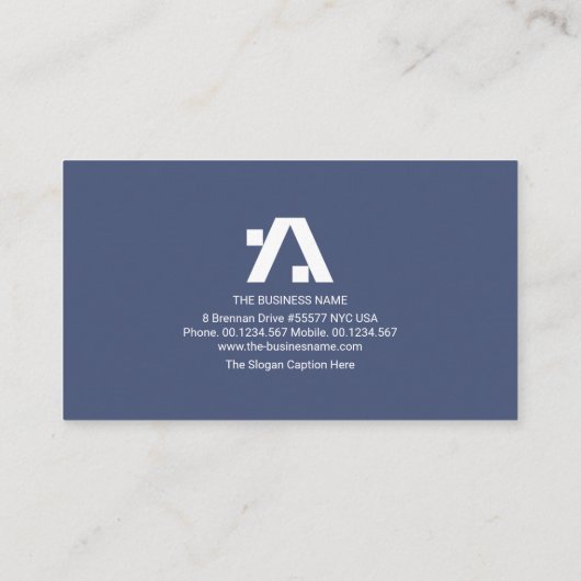 Stijlvolle bouwplaats voor A-Lijst bouwconstructie Visitekaartje (Achterkant)