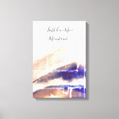 Stijlvolle brick Grungy Mountains Painting Canvas Afdruk (Voorkant)