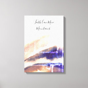 Stijlvolle brick Grungy Mountains Painting Canvas Afdruk