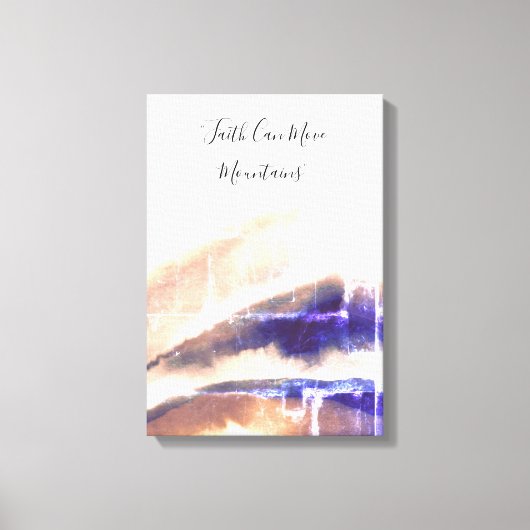 Stijlvolle brick Grungy Mountains Painting Canvas Afdruk (Voorkant)