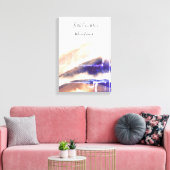 Stijlvolle brick Grungy Mountains Painting Canvas Afdruk (Insitu (Woonkamer))