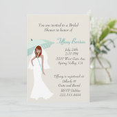 Stijlvolle Bridal Shower Invitation Kaart (Staand voorkant)