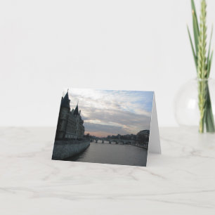 Stijlvolle briefkaart met prachtige zonsondergang