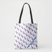 Stijlvolle Britse UNION JACK FLAG Scripts Bijbelve Tote Bag (Voorkant)