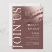 Stijlvolle brons zakelijke speciale evenement uitn kaart (Voorkant)