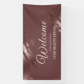 Stijlvolle bronzen verwelkoming op het lanceerfees spandoek (Verticaal)