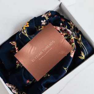 Stijlvolle bronzen zakelijke cadeau bedankkaart