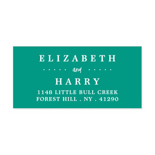 Stijlvolle bruid & bruidegom zelfinktende stempel (Design)