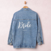 Stijlvolle bruid bruiloft gepersonaliseerd denim jacket (Hangar)