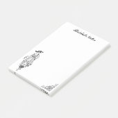 Stijlvolle bruid bruiloft Mode jurk bruids notitie Post-it® Notes (Schuin)