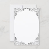 Stijlvolle bruid en bruidegom illustratie bruiloft kaart (Achterkant)