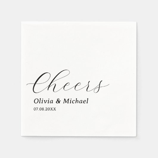 Stijlvolle bruiloft repetitie diner juichen Custom Servet (Voorkant)