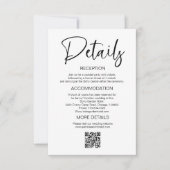 Stijlvolle bruiloft uitnodiging details behuizing (Voorkant)