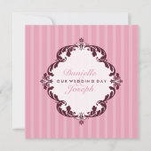 STIJLVOLLE BRUILOFT UITNODIGINGEN:: flourish delux Kaart (Voorkant)