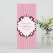 STIJLVOLLE BRUILOFT UITNODIGT :: bloeiende deluxe Kaart (Staand voorkant)