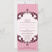 STIJLVOLLE BRUILOFT UITNODIGT :: bloeiende deluxe Kaart (Achterkant)