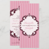 STIJLVOLLE BRUILOFT UITNODIGT :: bloeiende deluxe Kaart (Voorkant / Achterkant)