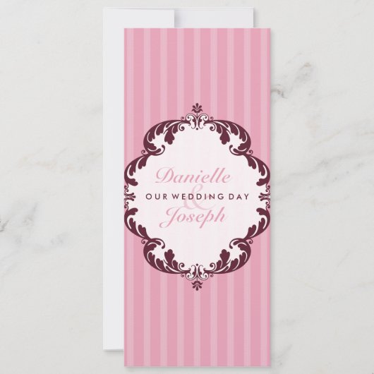 STIJLVOLLE BRUILOFT UITNODIGT :: bloeiende deluxe Kaart (Voorkant)