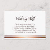 Stijlvolle bruiloft wensen goed informatiekaartje (Voorkant)