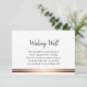 Stijlvolle bruiloft wensen goed informatiekaartje (Staand voorkant)