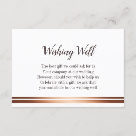 Stijlvolle bruiloft wensen goed informatiekaartje