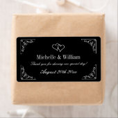 Stijlvolle bruiloft wijn of waterflesetiketten etiket (Insitu)