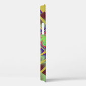 Stijlvolle bruine en gele regenboogfractal Case-Mate iPhone case (Achterkant / Rechts)