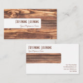 Stijlvolle bruine en witte meubelvormig vormgeving visitekaartje (Voorkant / Achterkant)