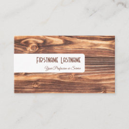 Stijlvolle bruine en witte meubelvormig vormgeving visitekaartje