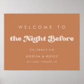 Stijlvolle bruine suiker Welkom bij The Night Befo Poster (Voorkant)
