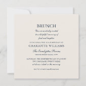 Stijlvolle brunch verjaardagsfeest formeel elegant kaart (Voorkant)