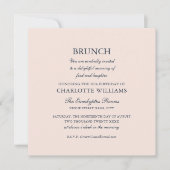 Stijlvolle brunch verjaardagsfeest formeel elegant kaart (Voorkant)