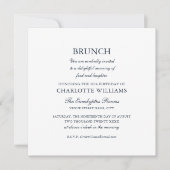 Stijlvolle brunch verjaardagsfeest formeel elegant kaart (Voorkant)