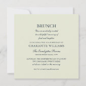 Stijlvolle brunch verjaardagsfeest formeel elegant kaart (Voorkant)