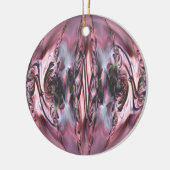 Stijlvolle bubbels keramisch ornament (Links)