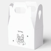 Stijlvolle Bulldog Minimalist Bedankdoosjes (Geopend)
