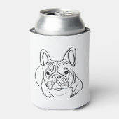 Stijlvolle Bulldog Minimalist Blikjeskoeler (Blikje Voorkant)