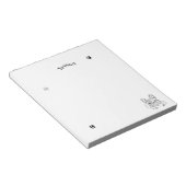 Stijlvolle Bulldog Minimalist Notitieblok (Schuin)