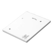 Stijlvolle Bulldog Minimalist Notitieblok (Linkerzijde)
