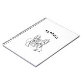 Stijlvolle Bulldog Minimalist Notitieboek (Linkerzijde)