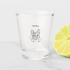 Stijlvolle Bulldog Minimalist Shot Glas
