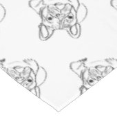 Stijlvolle Bulldog Minimalist Tafelkleed (Gekanteld)