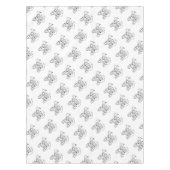 Stijlvolle Bulldog Minimalist Tafelkleed (Voorkant)