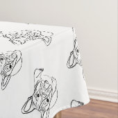 Stijlvolle Bulldog Minimalist Tafelkleed (Voorbeeld)