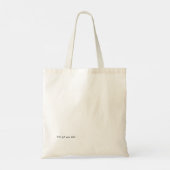 Stijlvolle Bulldog Minimalist Tote Bag (Achterkant)