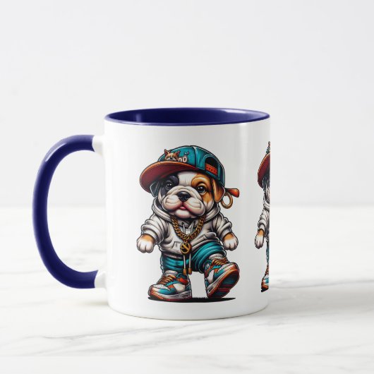 Stijlvolle Bulldog Mok (Links)