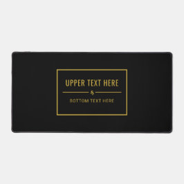 Stijlvolle bureaumat met uw unieke aangepaste teks